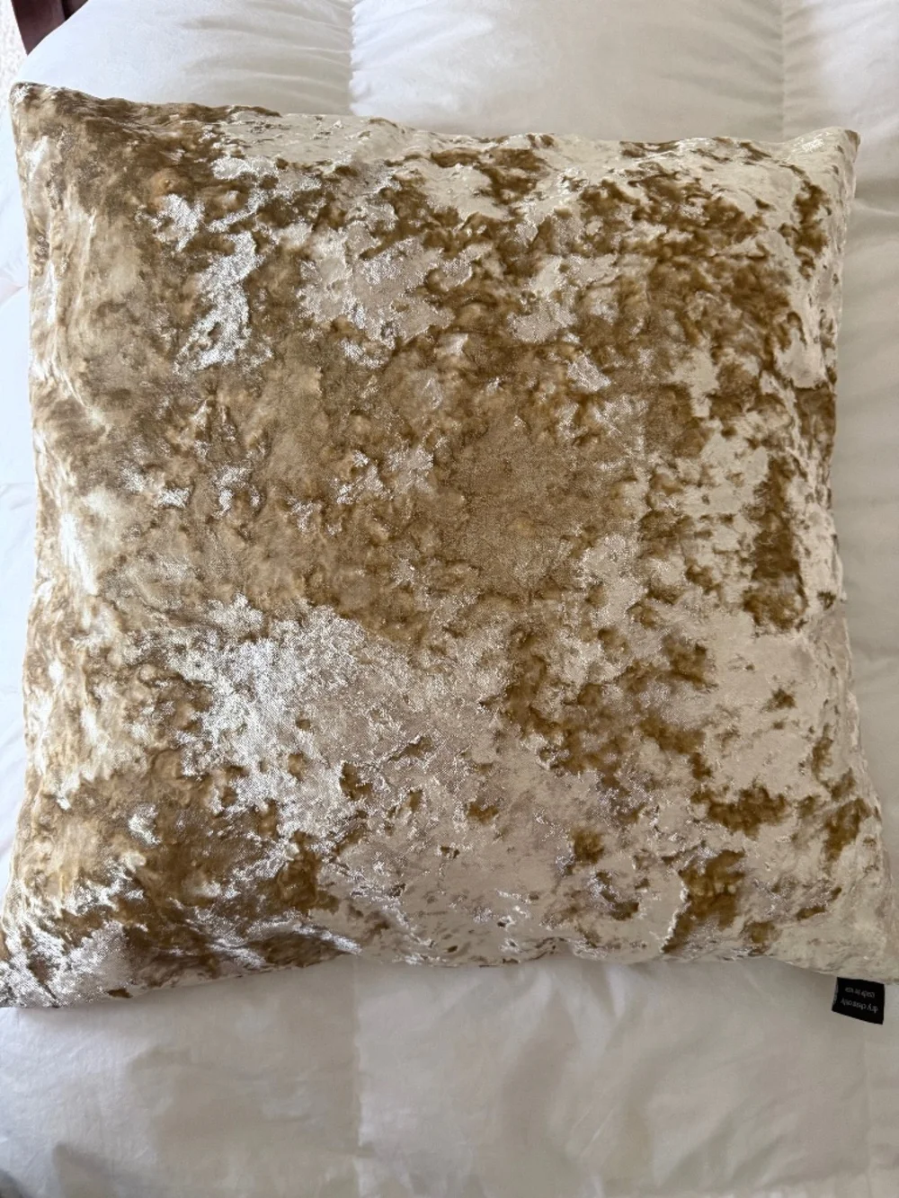 Aviva Stanoff New York ChampagneCrushed Velvet Throw Accent Pillow Nude‎ 22